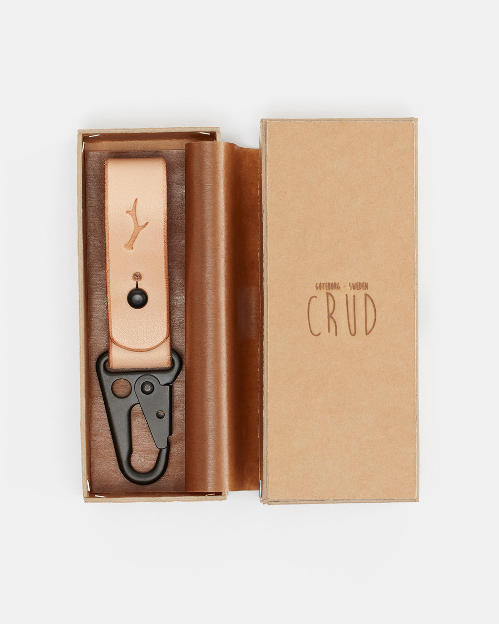 Crud Leather Keychain 